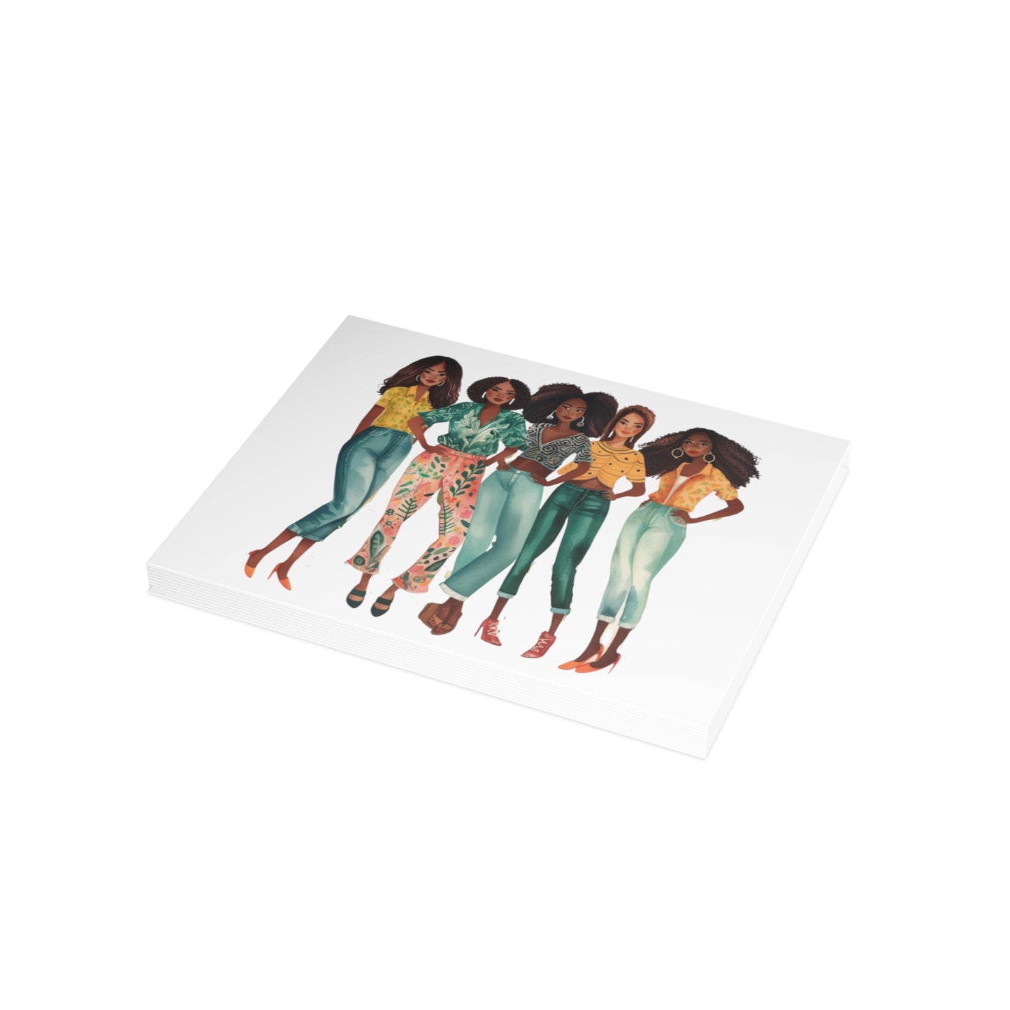 Girlfriends Collection: Postcard Bundles (envelopes included) | Black Women Better together |
