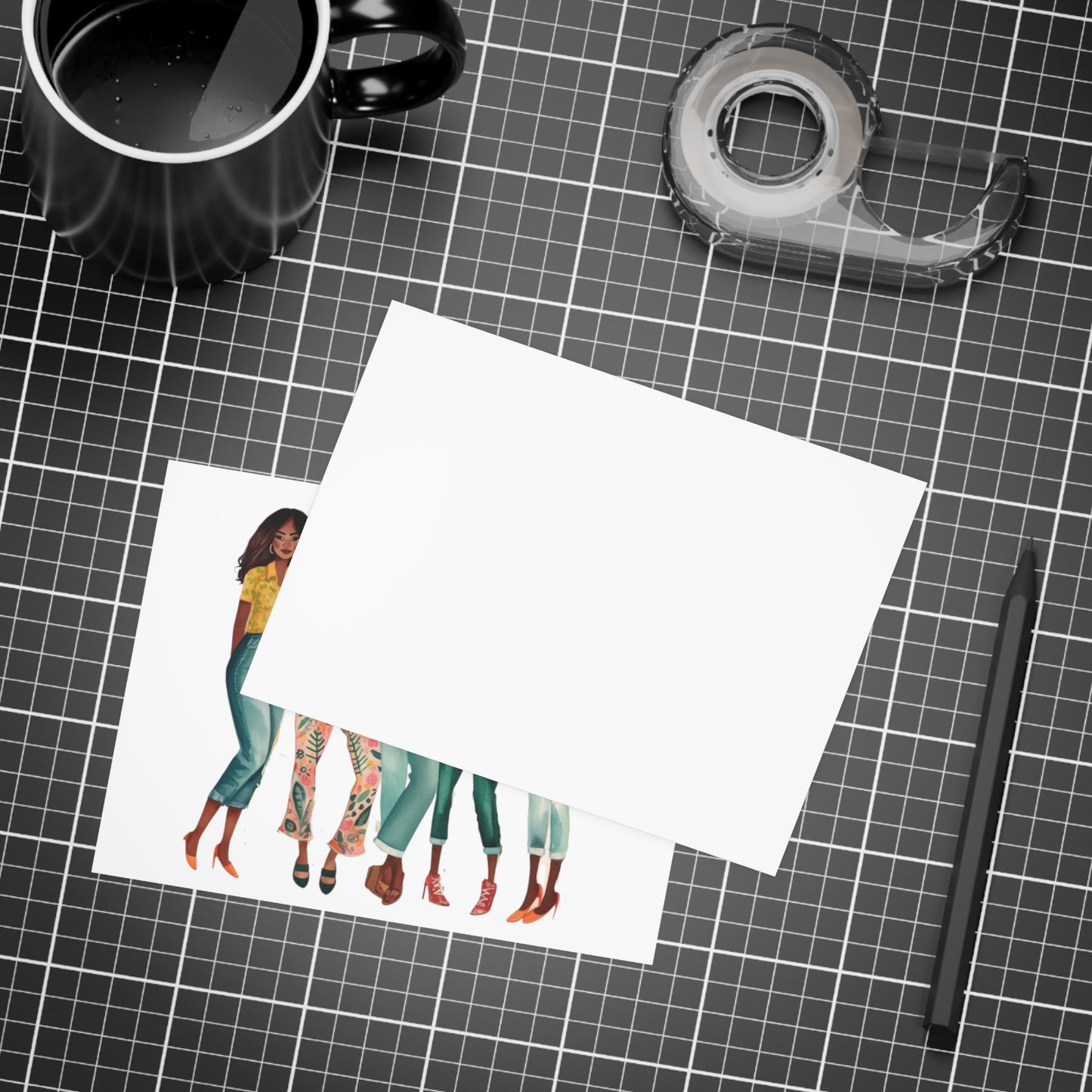 Girlfriends Collection: Postcard Bundles (envelopes included) | Black Women Better together |