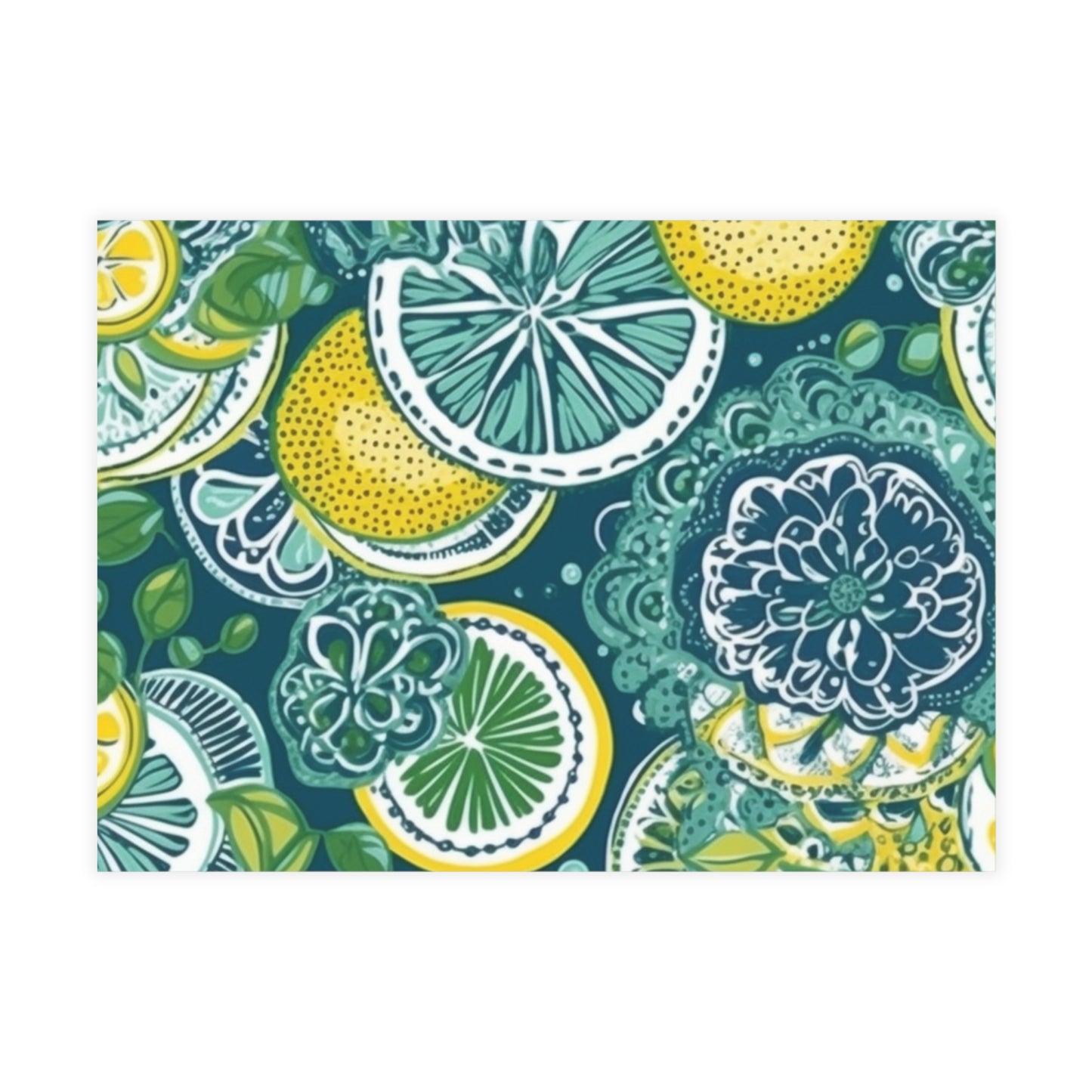 | Lemons and Leaves | Lemonade Brunch Lace | Postcard Bundles | Envelopes Included |