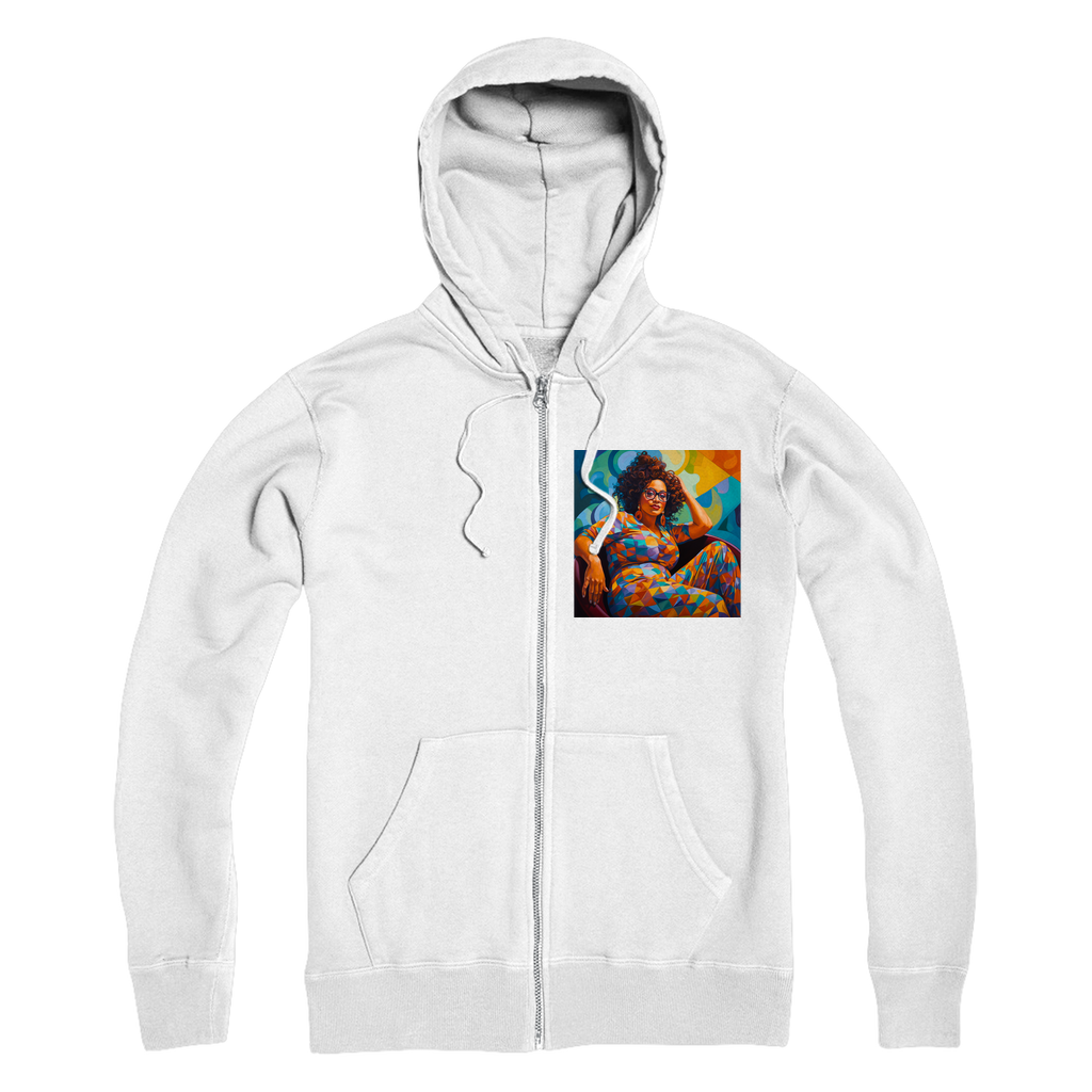 Black In Tech Collection | Maiya | Premium Adult Zip Hoodie