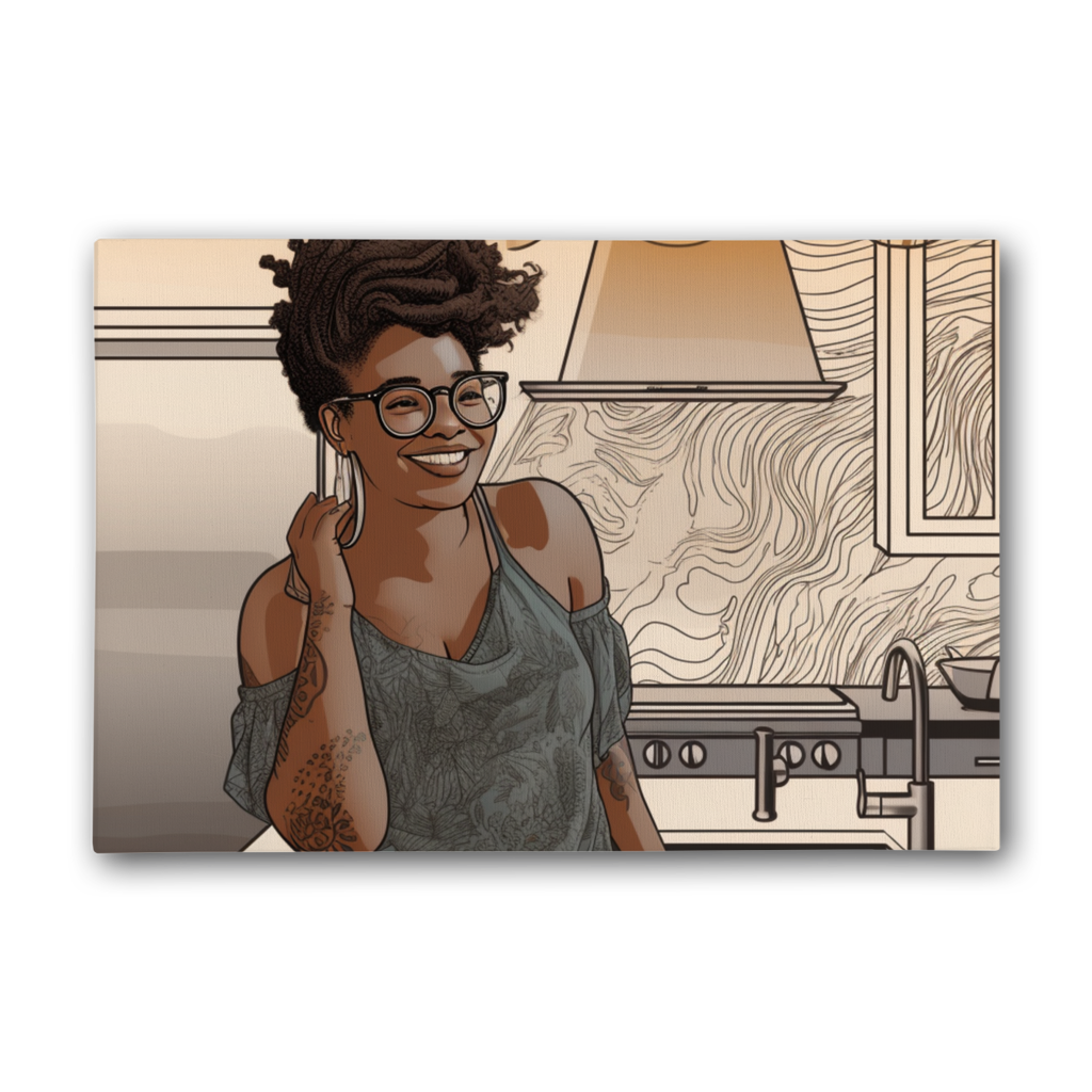 |Tamika Melanin Magic | Premium Stretched Canvas