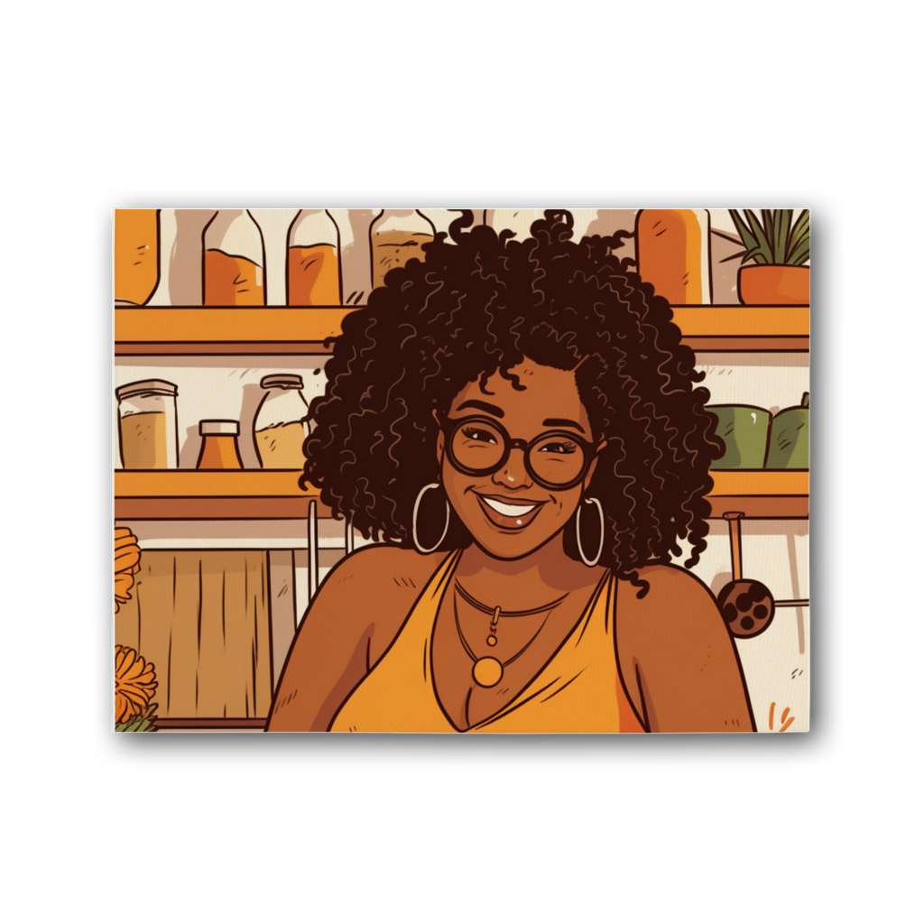 | Mimi Melanin Magic| Premium Stretched Canvas