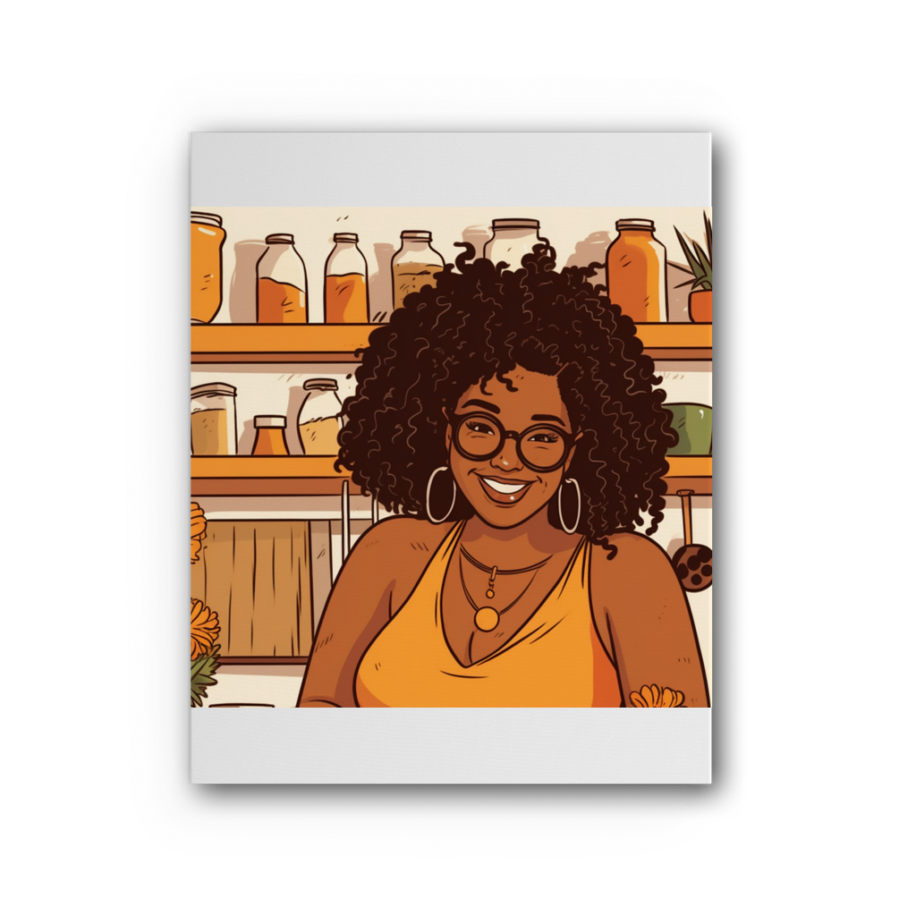 | Mimi Melanin Magic| Premium Stretched Canvas