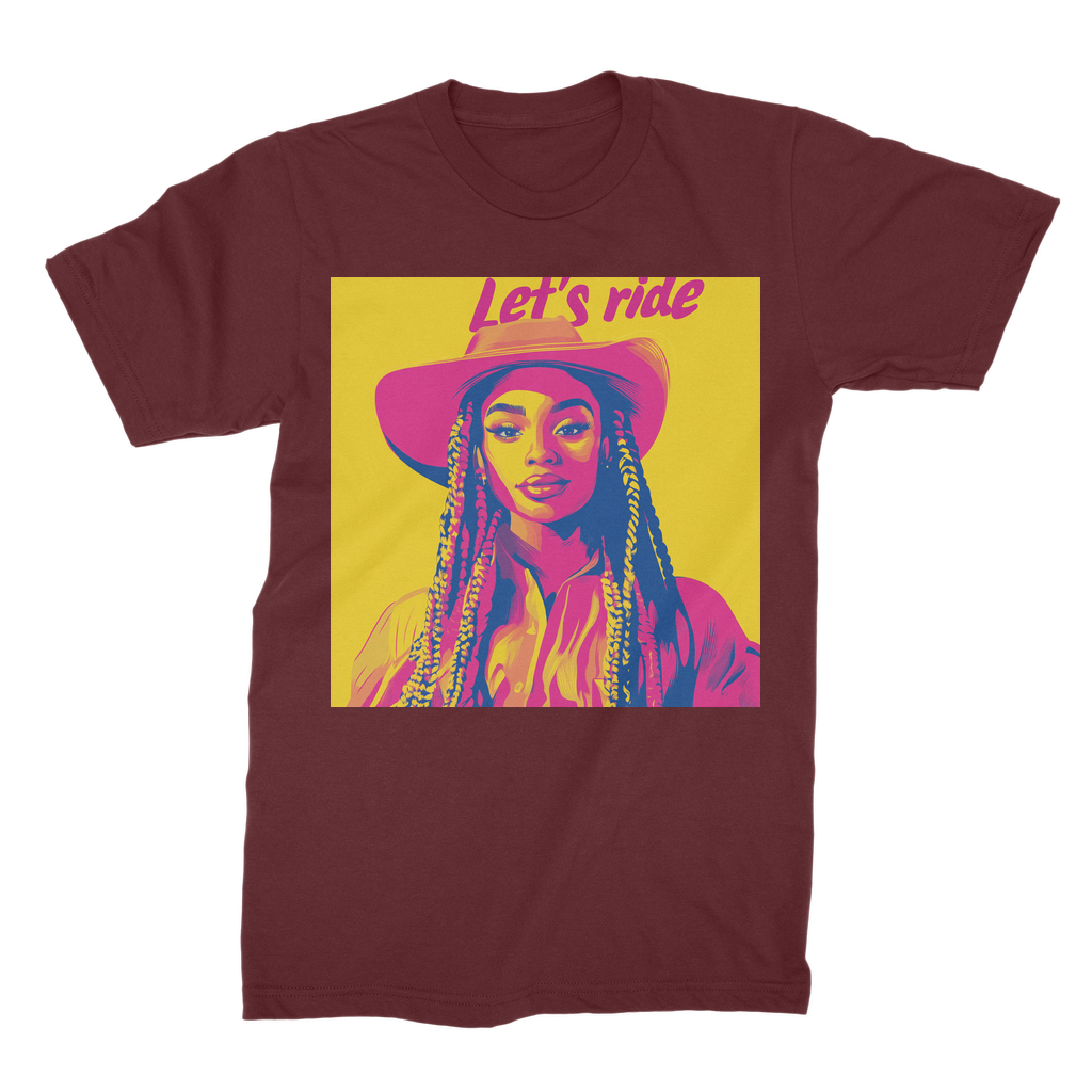 Bey Collection| Winnie Orange : Let's Ride Premium Jersey Adult T-Shirt