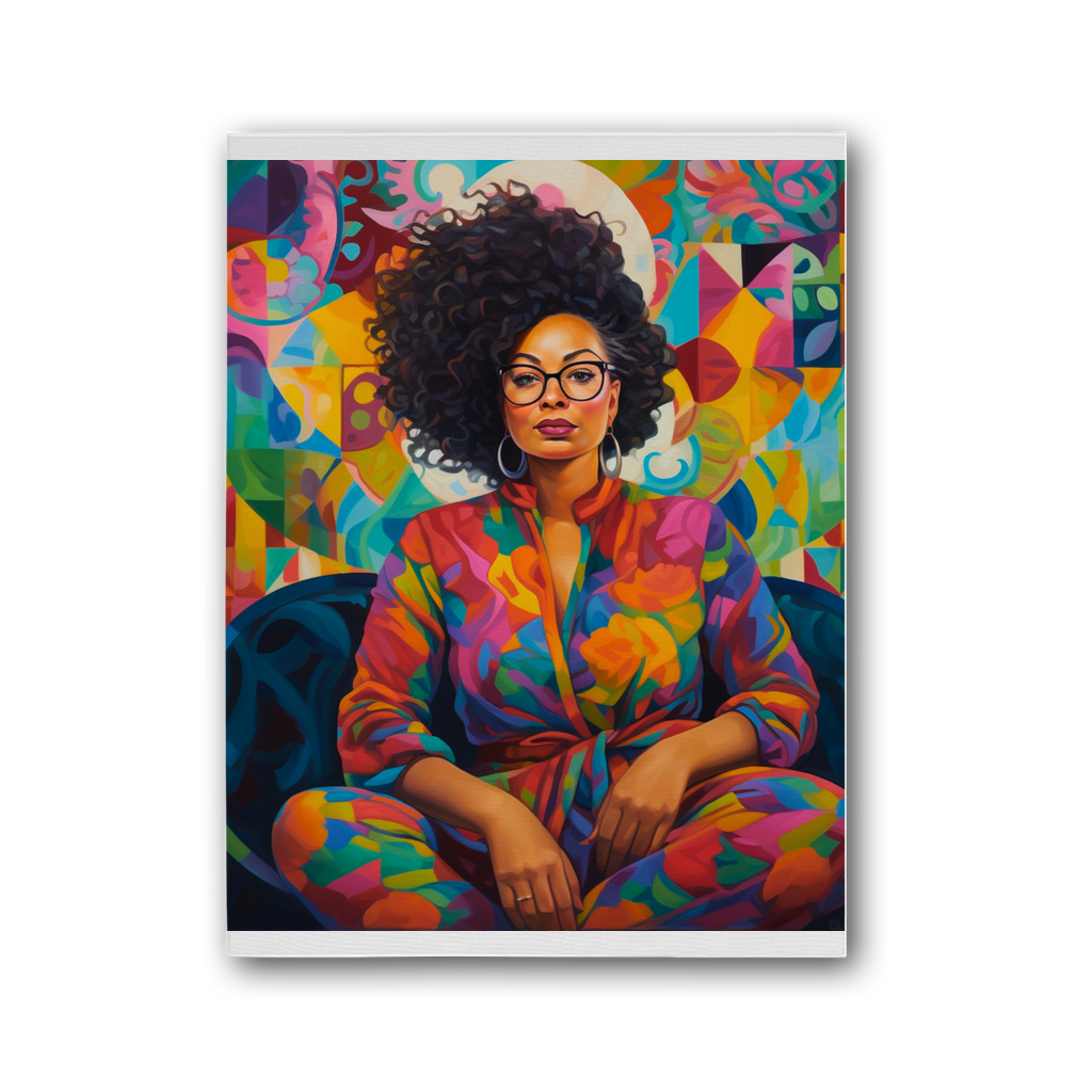 Black In Tech Collection | Kaisha | Premium Stretched Canvas