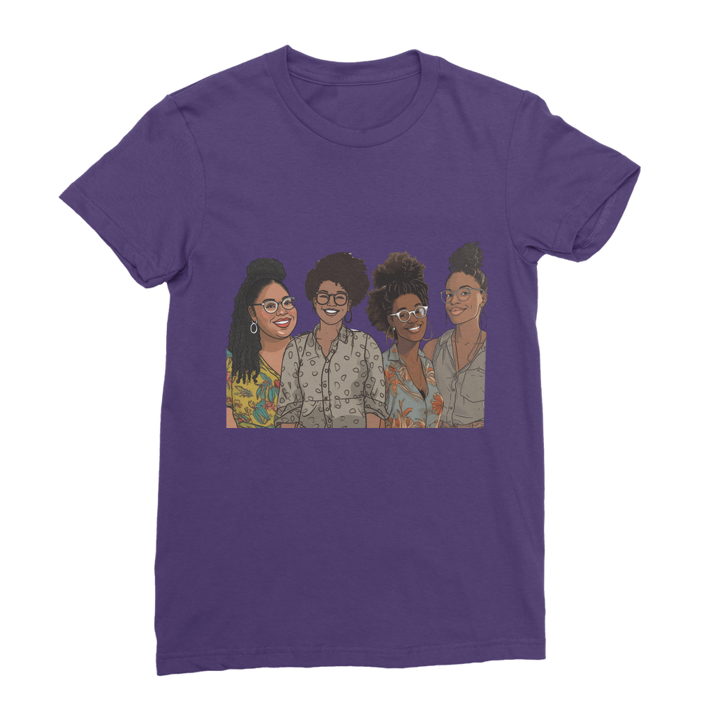 | Women's Collective | Quad Sis| Melanin Magic | Premium Jersey Women's T-Shirt