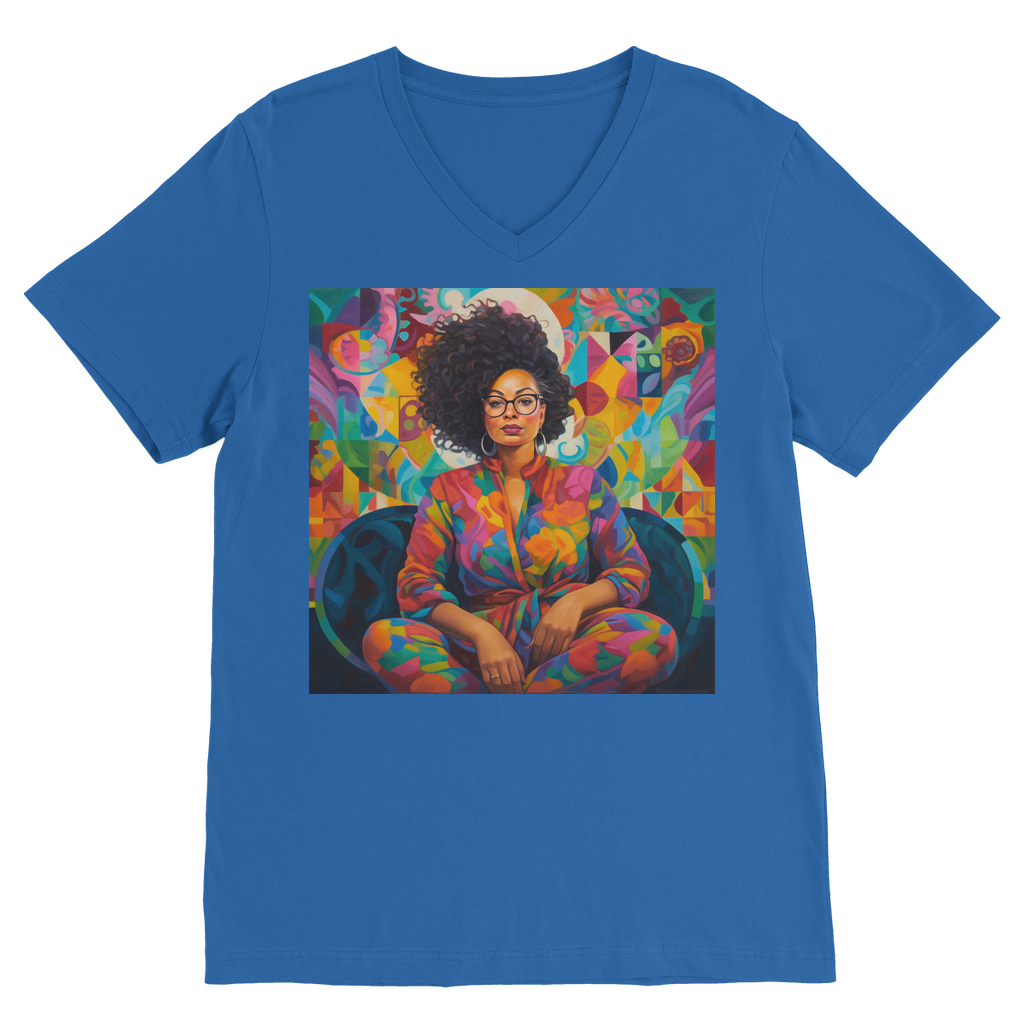 Black In Tech Collection | Kaisha | Premium V-Neck T-Shirt