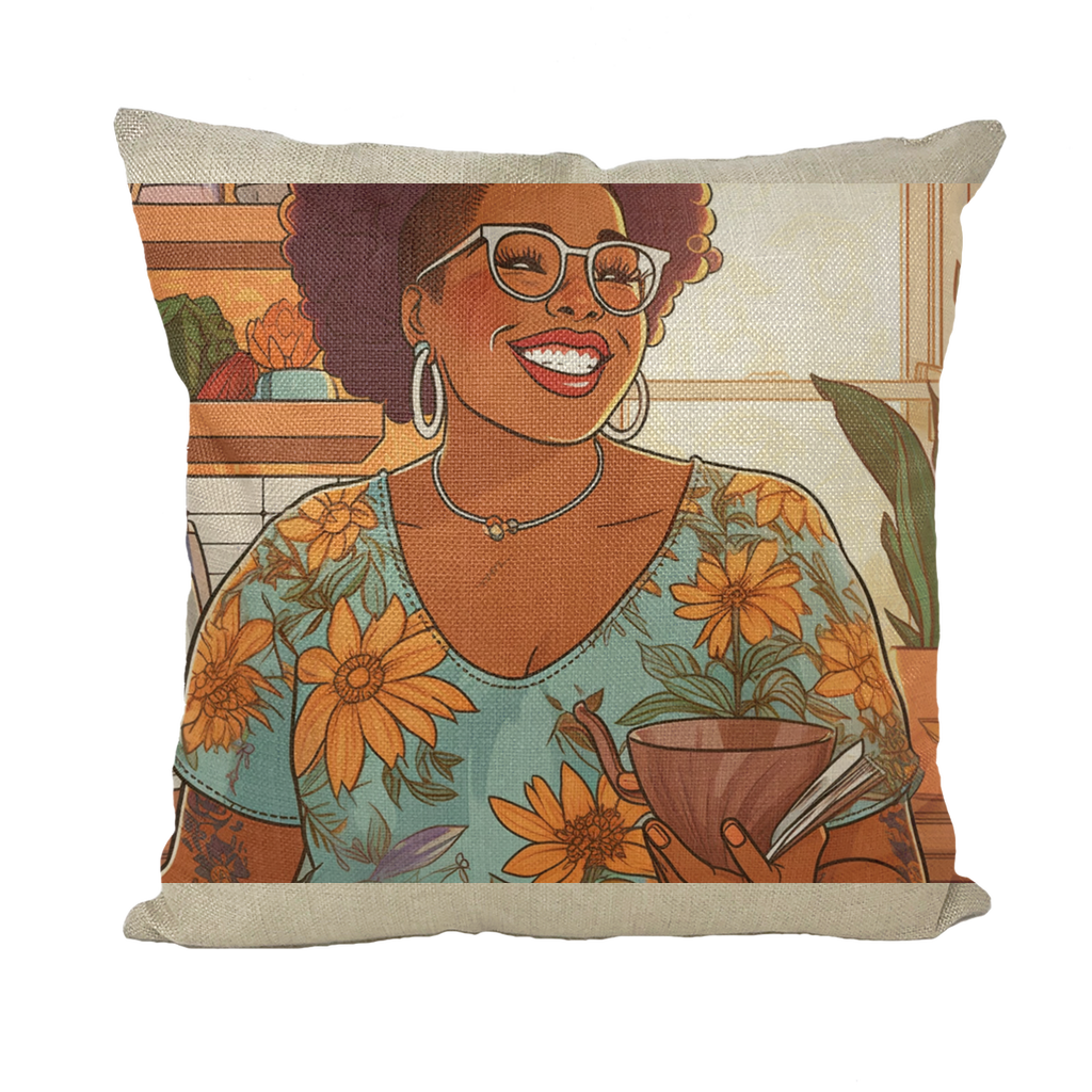 | Nia Melanin Magic| Throw Pillow with Insert