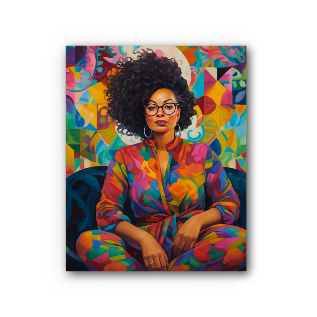 Black In Tech Collection | Kaisha | Premium Stretched Canvas