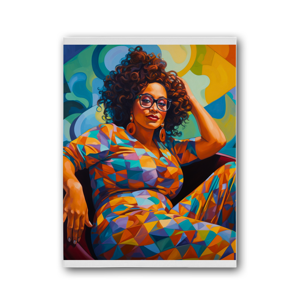 Black In Tech Collection | Maiya | Premium Stretched Canvas