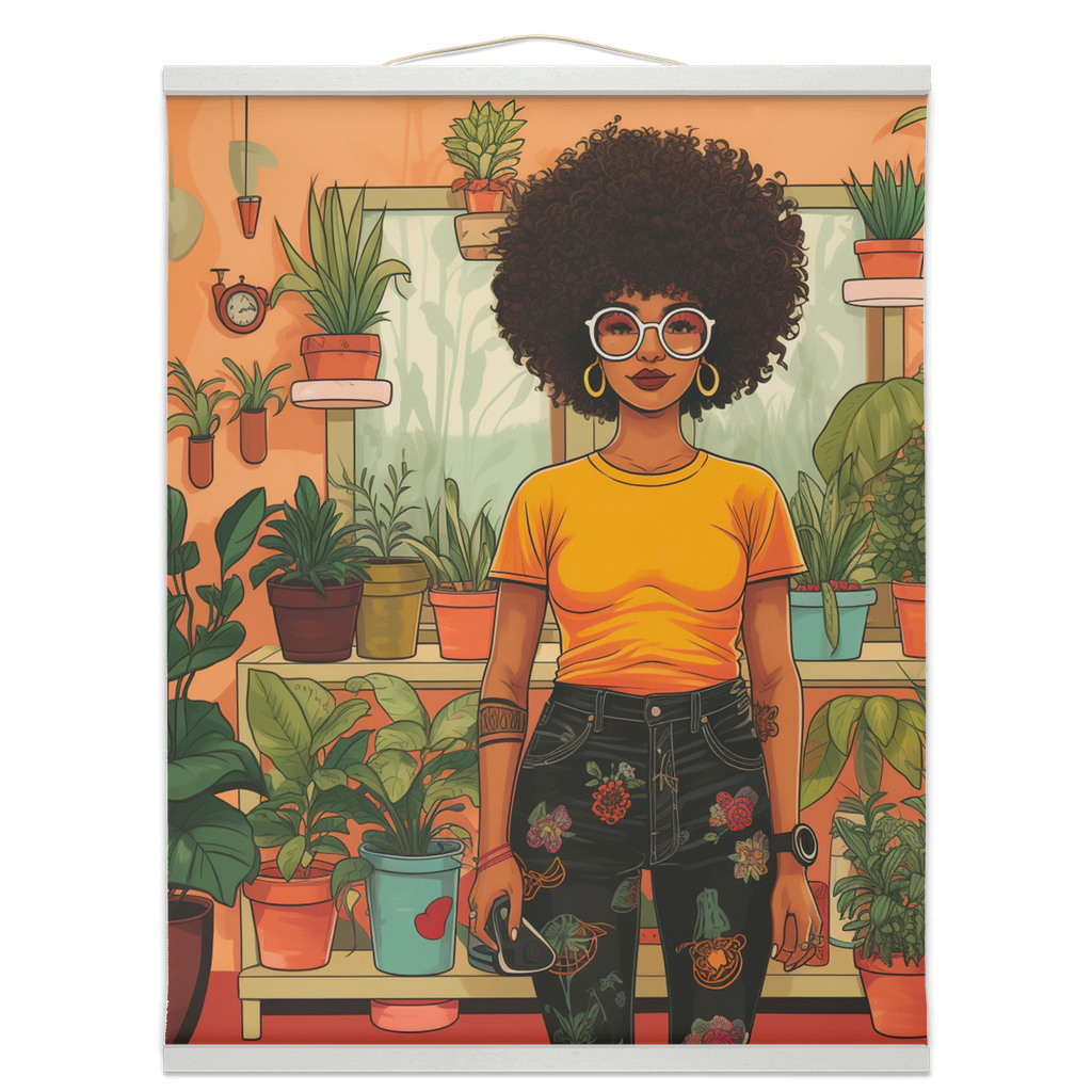 Plant Mom Collection | Amina Tangerine | Canvas |
