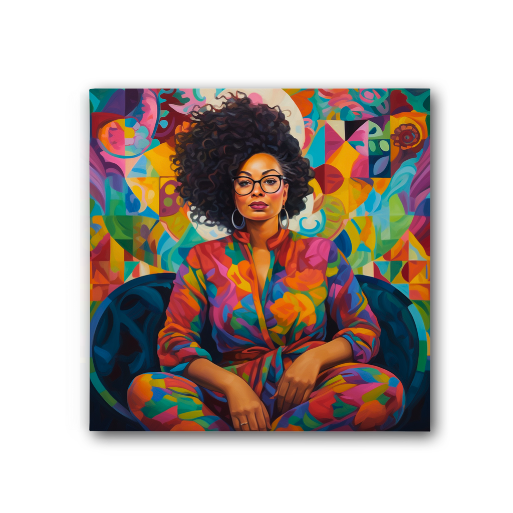 Black In Tech Collection | Kaisha | Premium Stretched Canvas