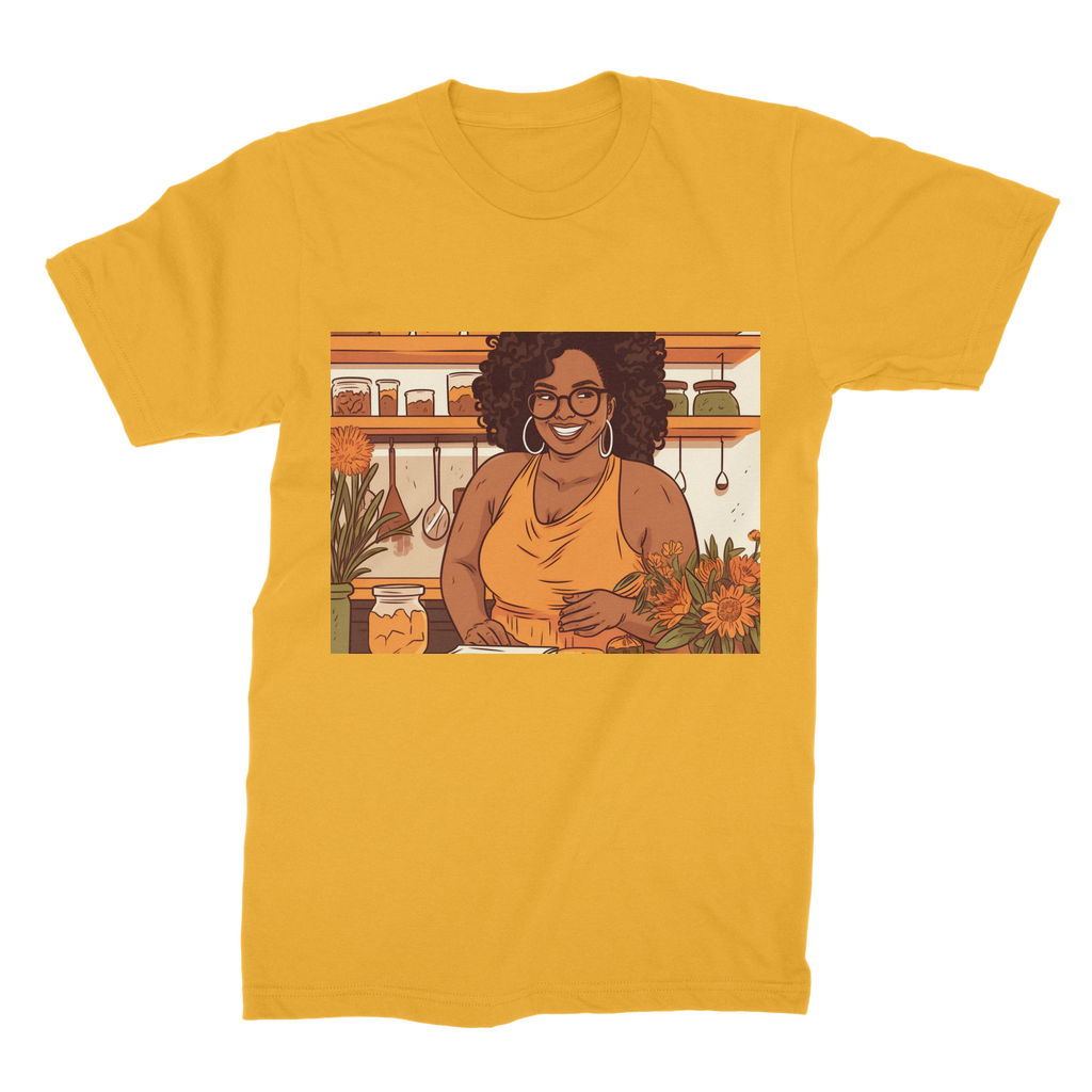 |Sunny Melanin Magic | Premium Jersey Adult T-Shirt