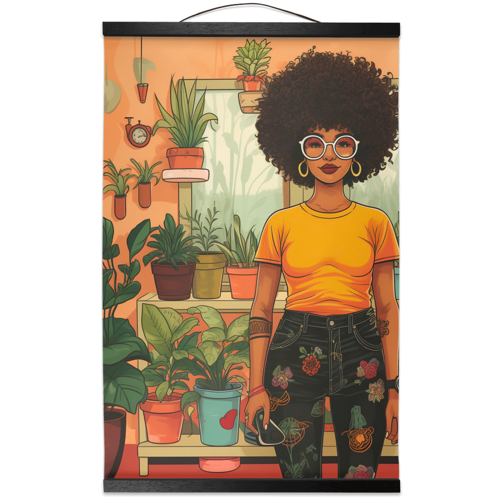 Plant Mom Collection | Amina Tangerine | Canvas |