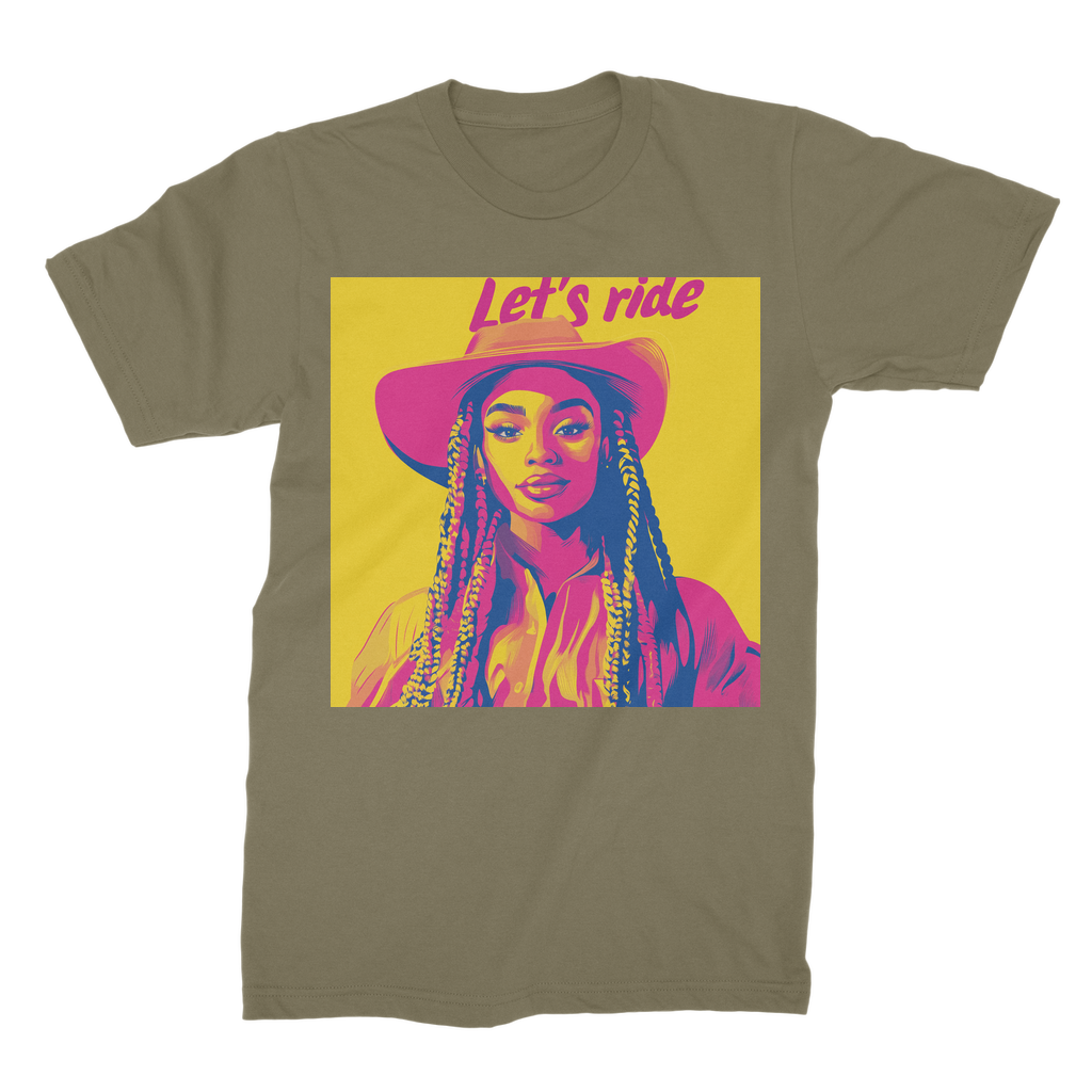 Bey Collection| Winnie Orange : Let's Ride Premium Jersey Adult T-Shirt