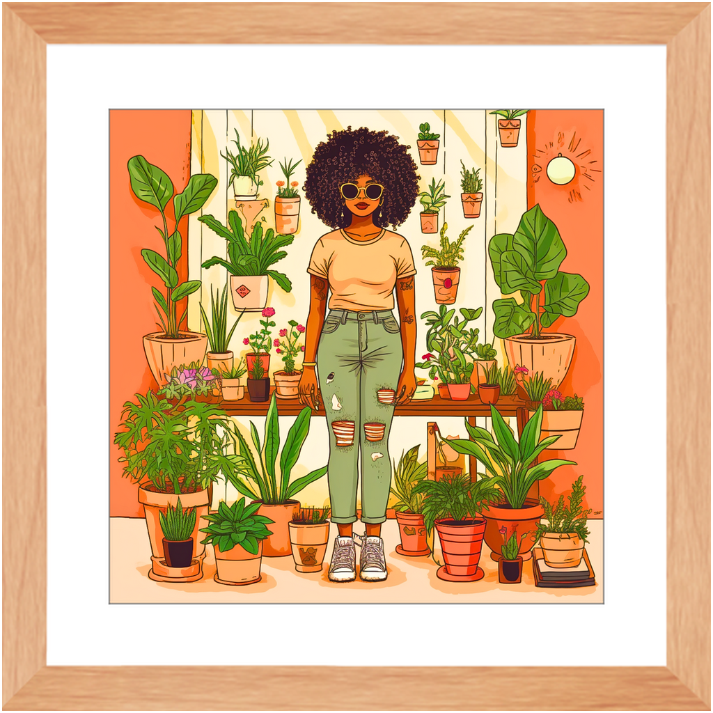Plant Mom Collection | Peach Dream| Framed Prints|