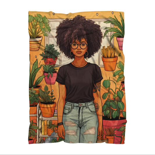 Plant Mom Collection | Tequlia Sunrise | Sublimation Throw Blanket