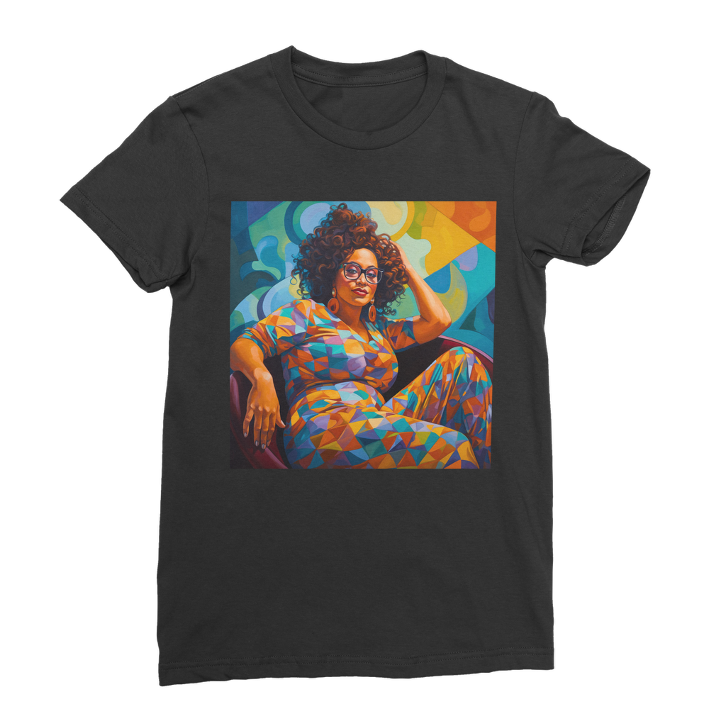 Black In Tech Collection | Maiya | Premium Jersey Women's T-Shirt