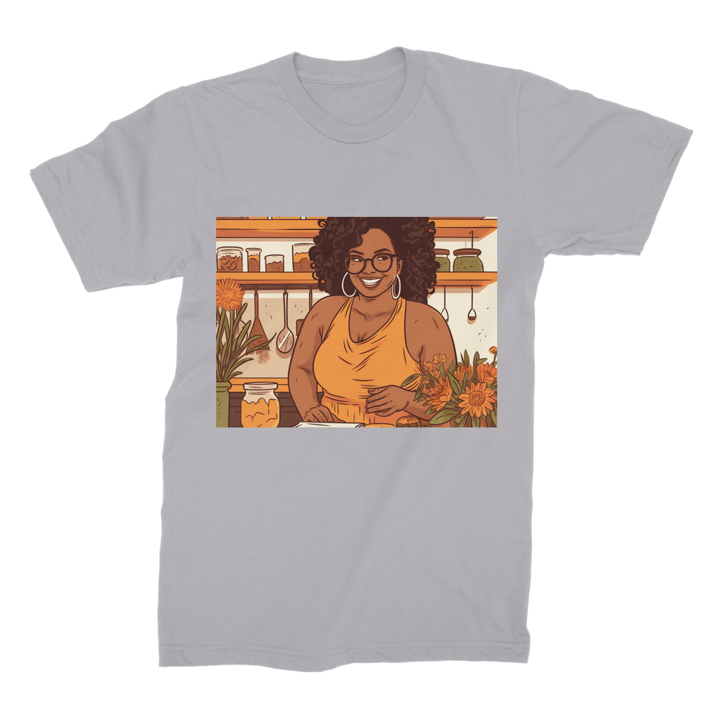 |Sunny Melanin Magic | Premium Jersey Adult T-Shirt