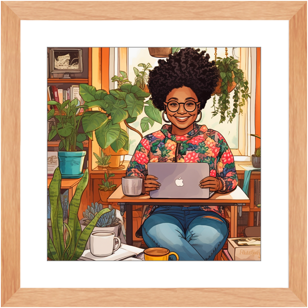 Black In Tech | Asha | Framed Prints