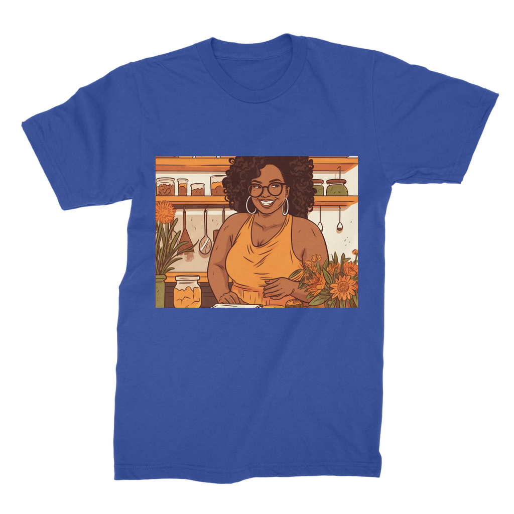 |Sunny Melanin Magic | Premium Jersey Adult T-Shirt