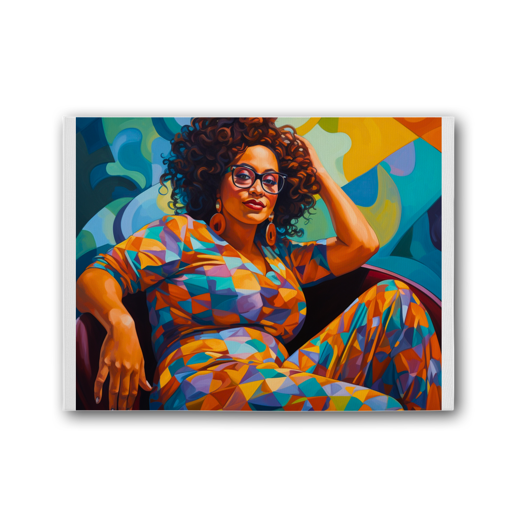 Black In Tech Collection | Maiya | Premium Stretched Canvas