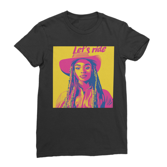 Bey Collection| Winnie Orange : Let's Ride Premium Jersey Women's T-Shirt