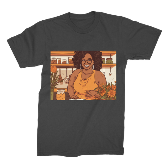 |Sunny Melanin Magic | Premium Jersey Adult T-Shirt