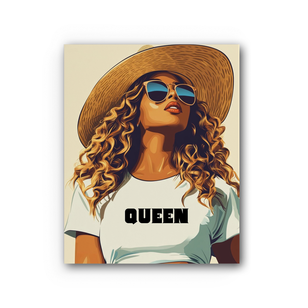 Bey Collection| Queen | #Cowboycater| Premium Stretched Canvas