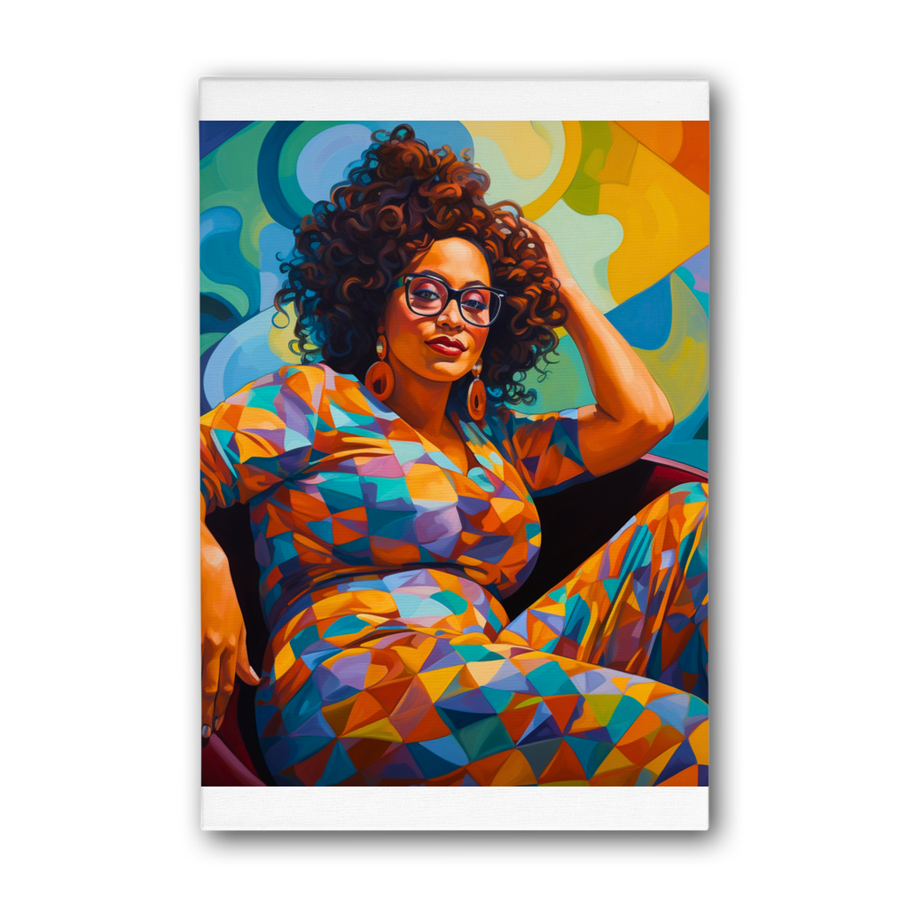 Black In Tech Collection | Maiya | Premium Stretched Canvas