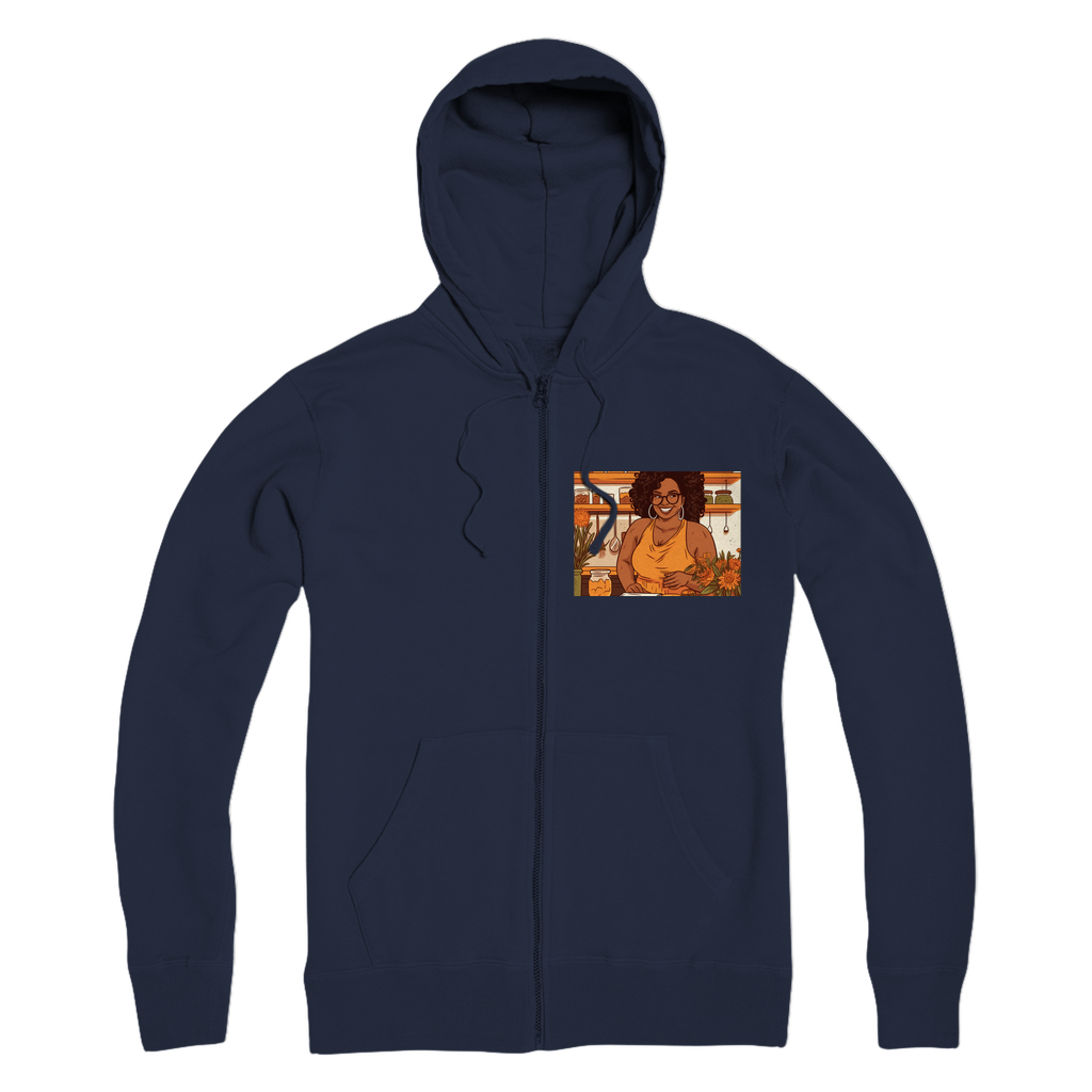 |Sunny Melanin Magic | Premium Adult Zip Hoodie