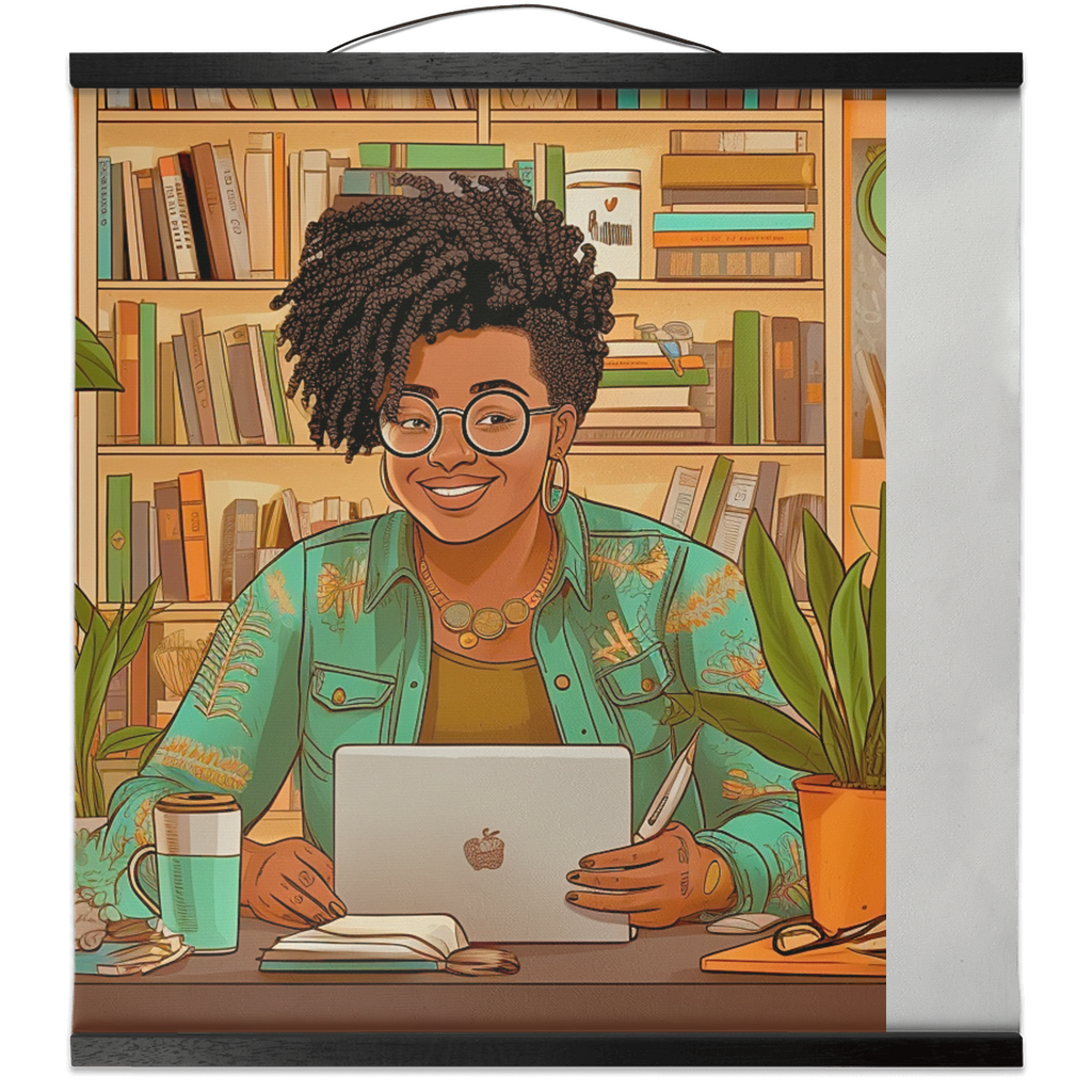Black in Tech Collection | Kiana | Hanging Canvas Prints | Women Innovator |