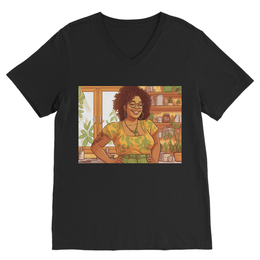 | Lexie Melanin Magic Premium V-Neck T-Shirt