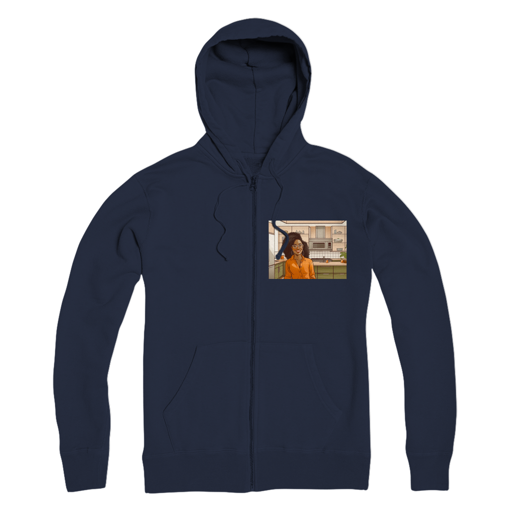 | Rose Melanin Magic | Premium Adult Zip Hoodie