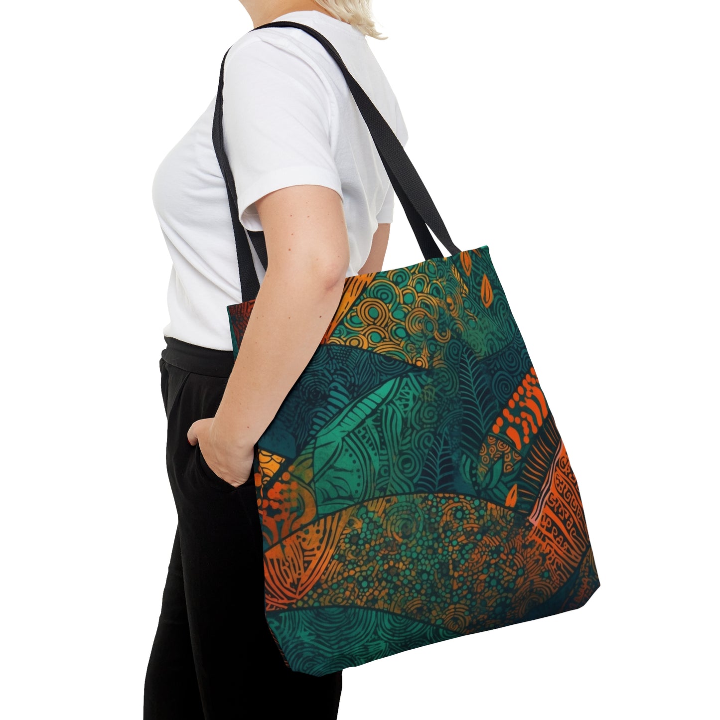 Kente Kaleidoscope | Tote Bag | Book Tote| Groceries Tote | Bachelorette | African Wax Print | Pattern |