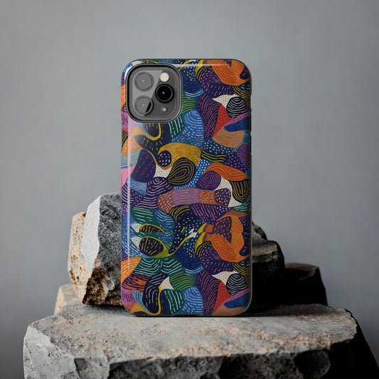Stylish Kiki Collections iPhone Case | African Wax Print | Tough Phone Case | Shock Dispersion | Protective Cover|