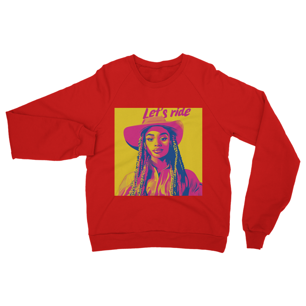 Bey Collection| Winnie Orange : Let's Ride Classic Adult Sweatshirt