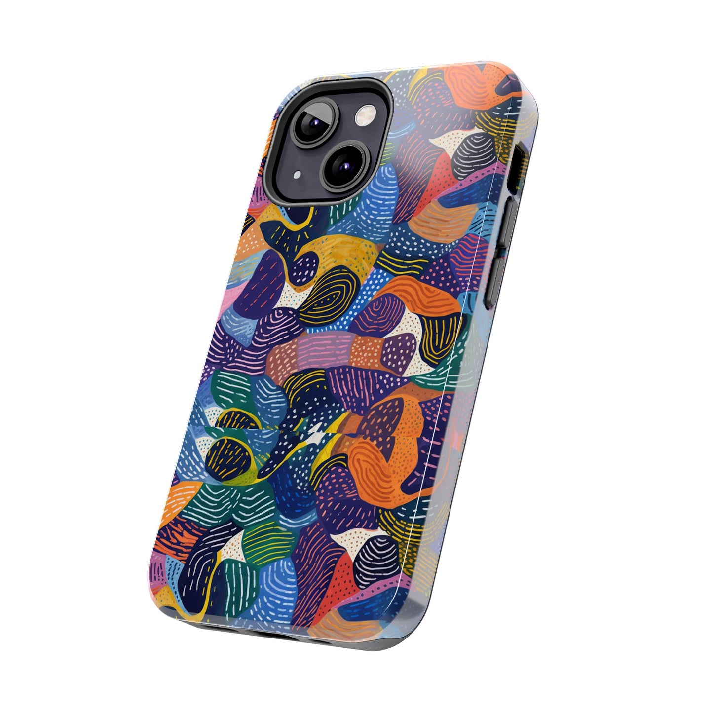 Kiki Collections | iPhone Case | African Wax Print | Tough Phone Case | Shock Dispersion | Protective Cover|