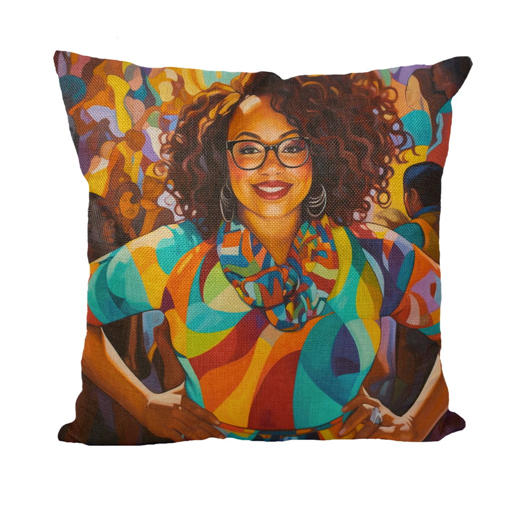 Black In Tech Collection | Jamela | Throw Pillow with Insert
