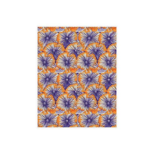 Aso Ebi Affair | Postcard Bundles (envelopes included) | African Wax Print | Orange and white|
