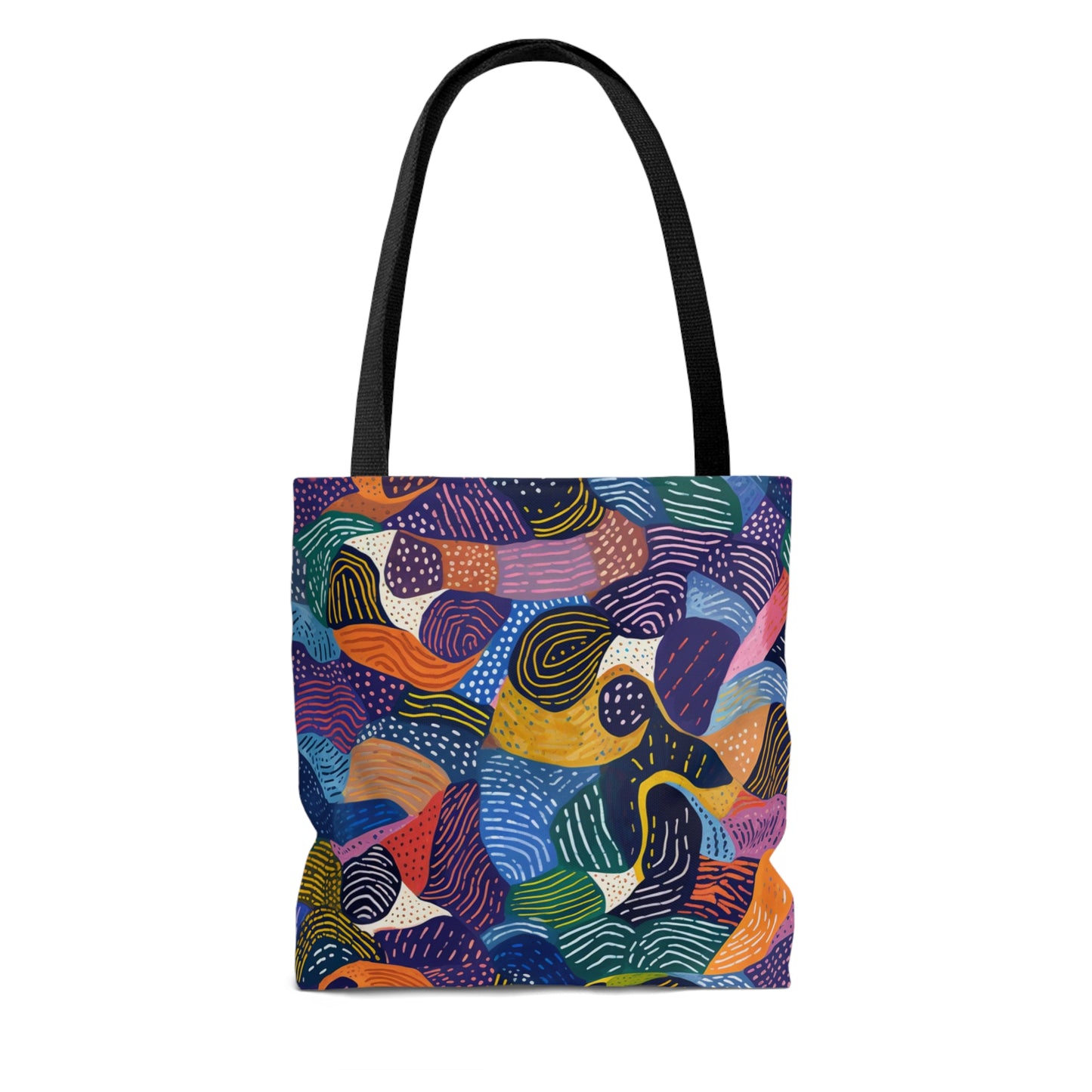 Vibrant Kiki Collections Tote Bag | African Wax Print | Black Women-Owned Business | Stylish Shopping Bag |