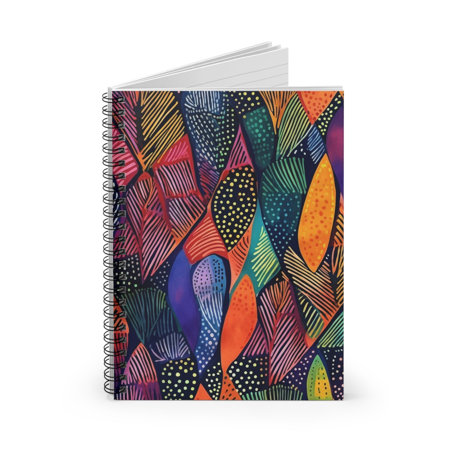 African Wax Print | Spiral Notebook - Ruled Line