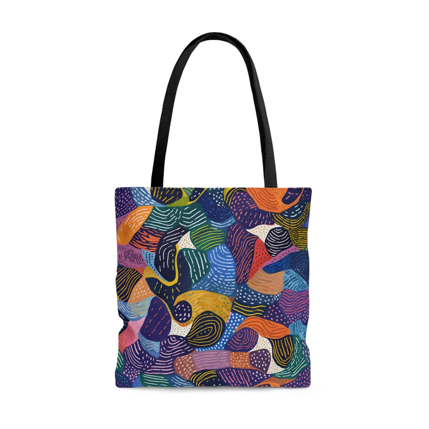 Vibrant Kiki Collections Tote Bag | African Wax Print | Black Women-Owned Business | Stylish Shopping Bag |