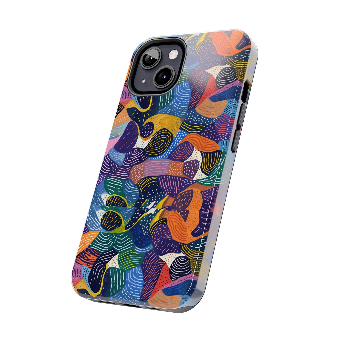 Kiki Collections | iPhone Case | African Wax Print | Tough Phone Case | Shock Dispersion | Protective Cover|