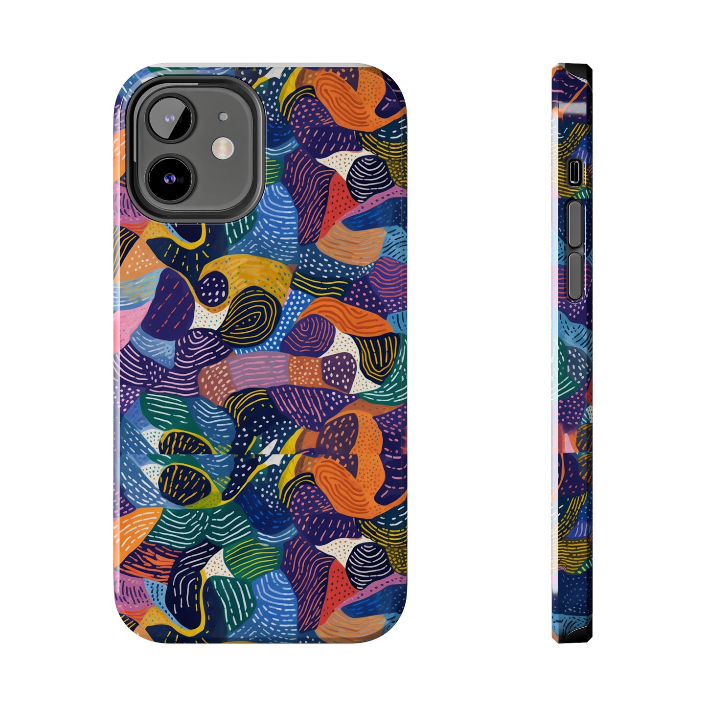 Stylish Kiki Collections iPhone Case | African Wax Print | Tough Phone Case | Shock Dispersion | Protective Cover|