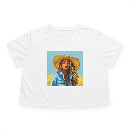 Bey collection : Women's Flowy Cropped Tee