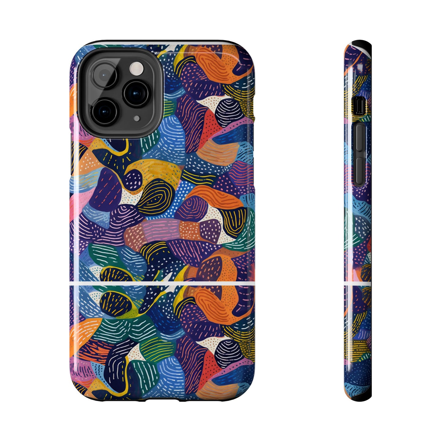 Kiki Collections | iPhone Case | African Wax Print | Tough Phone Case | Shock Dispersion | Protective Cover|