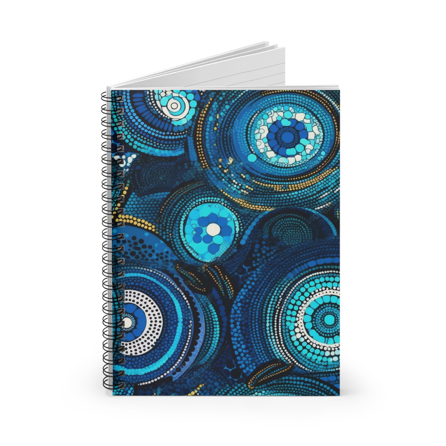 Hausa Hues | African Wax Print | Spiral Notebook & Journal - Ruled Line |