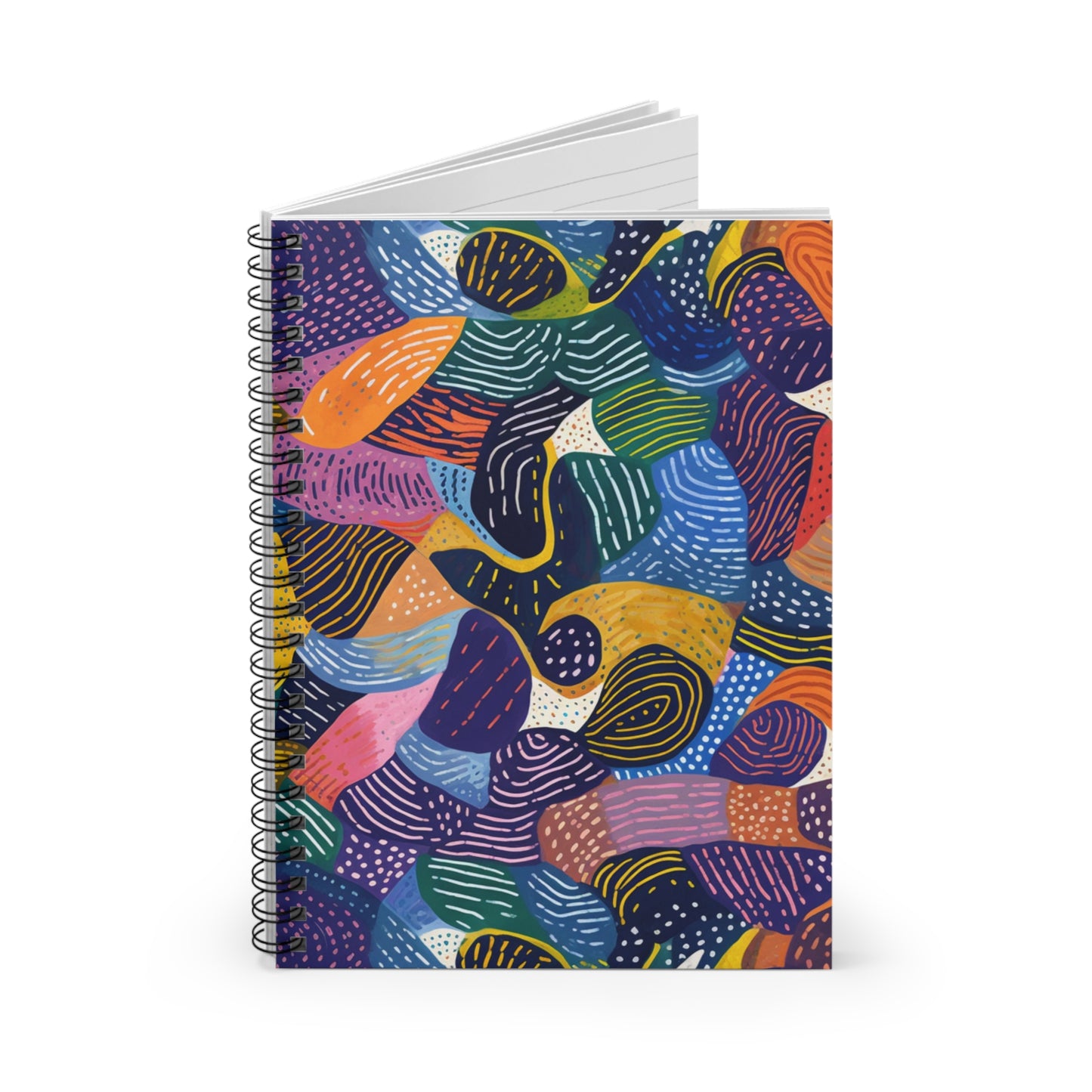 | Kiki | Spiral Notebook - Ruled Line | African Wax Print |