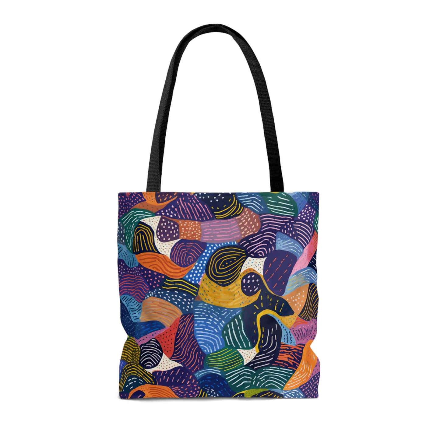 Vibrant Kiki Collections Tote Bag | African Wax Print | Black Women-Owned Business | Stylish Shopping Bag |